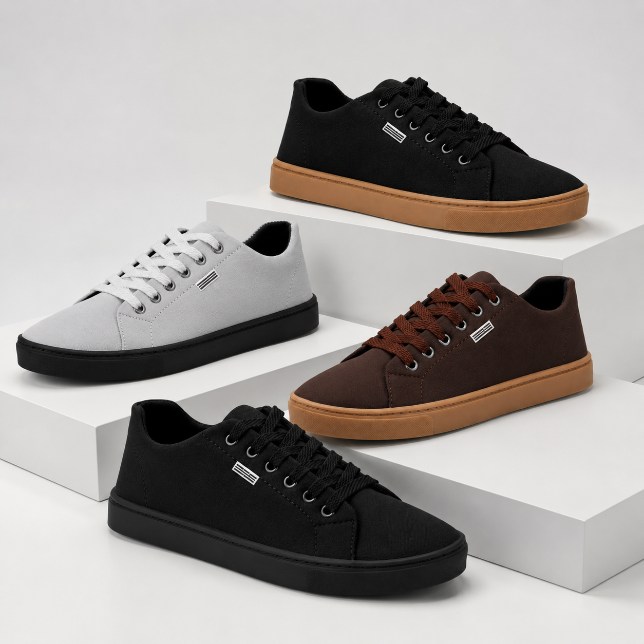 Kit 4 Pares Sapatos Masculino Casual Confort – 52% OFF