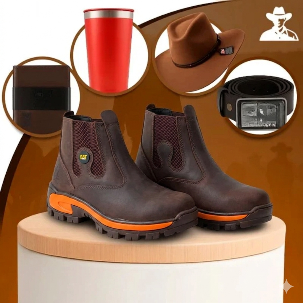 Bota Masculina Adventure: Estilo e Conforto Para o Dia a Dia