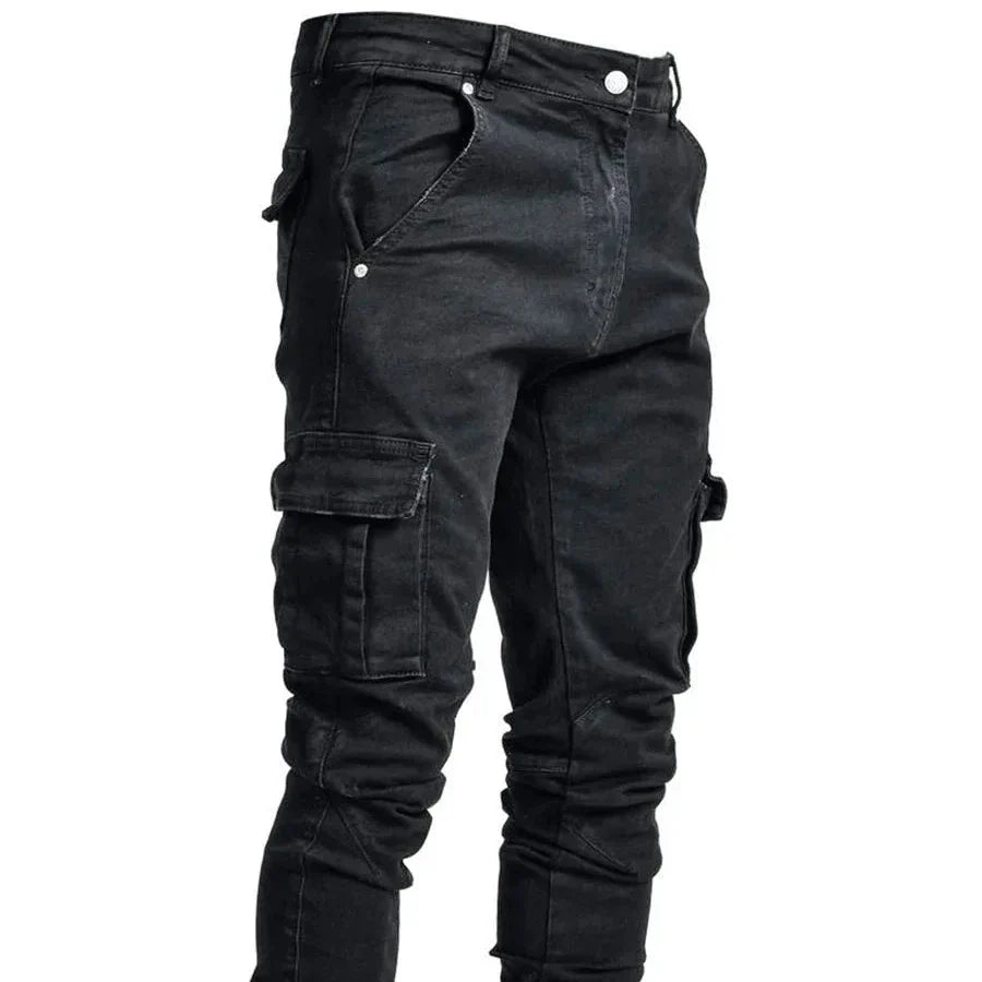 Calça Jeans Masculina Premium Slim - 100% Algodão com Lavagem Amaciada