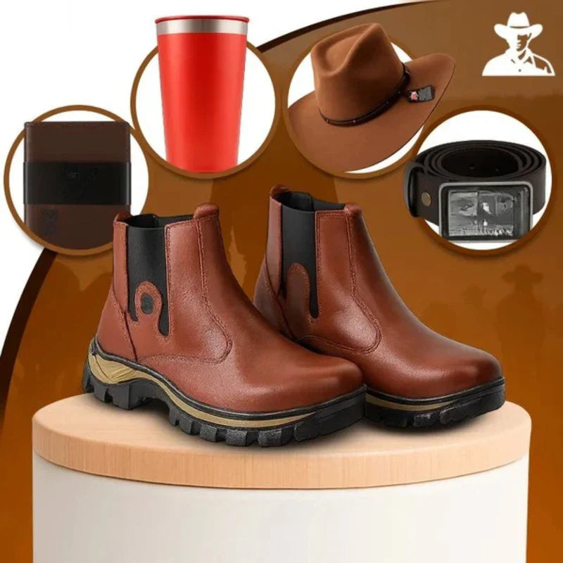 Bota Masculina Adventure: Estilo e Conforto Para o Dia a Dia 